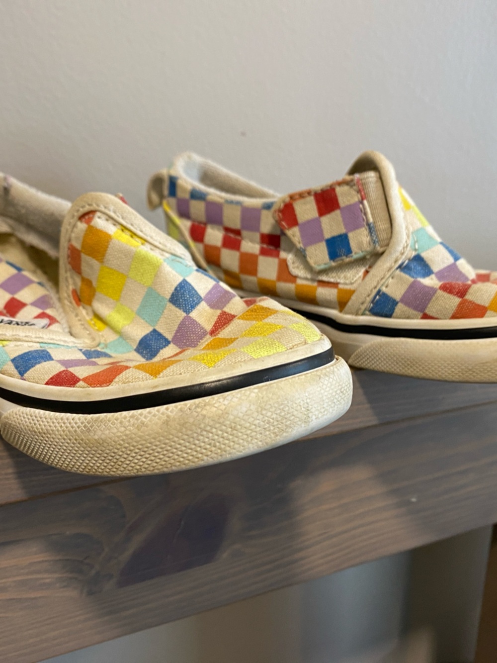 Vans Kids Multicolor Checkered Slip-On Sneakers